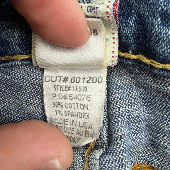 Vintage True Religion Women's Bootcut Jeans Size 30x33 Blue Wash Made in USA - Picture 5 of 14